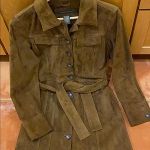soft suade. Banana republic coat